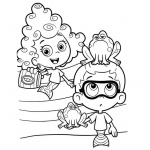 Bubble Guppies Coloring Pages Deema and Gil