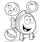 Bubble Guppies Coloring Pages Fruits