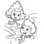 Bubble Guppies Coloring Pages Gil and Deema