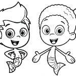 Bubble Guppies Coloring Pages Gil and Goby