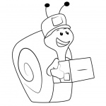 Bubble Guppies Coloring Pages Mail Carrier Snail