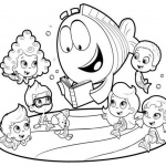 Bubble Guppies Coloring Pages Reading