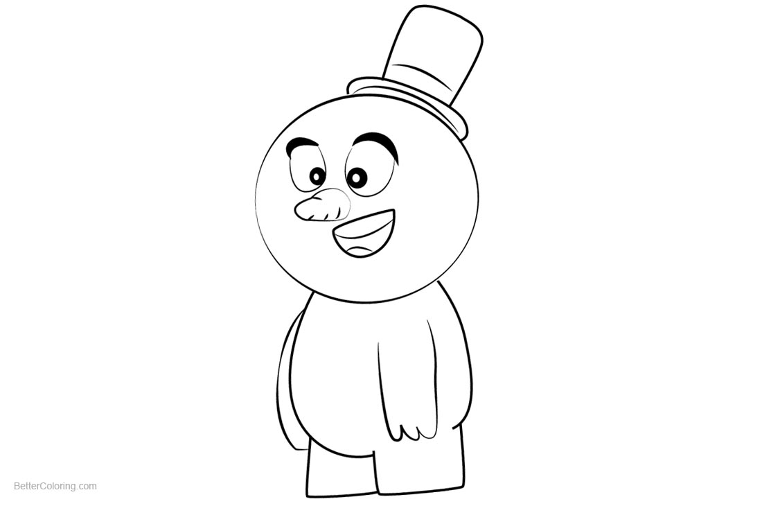 Bubble Guppies Coloring Pages The Abominable Snowman printable for free
