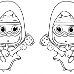 Bubble Guppies Coloring Pages Under Guppy