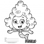 Bubble Guppies Deema Coloring Pages