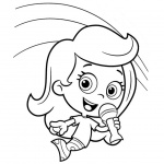 Bubble Guppies Molly Coloring Pages Singing