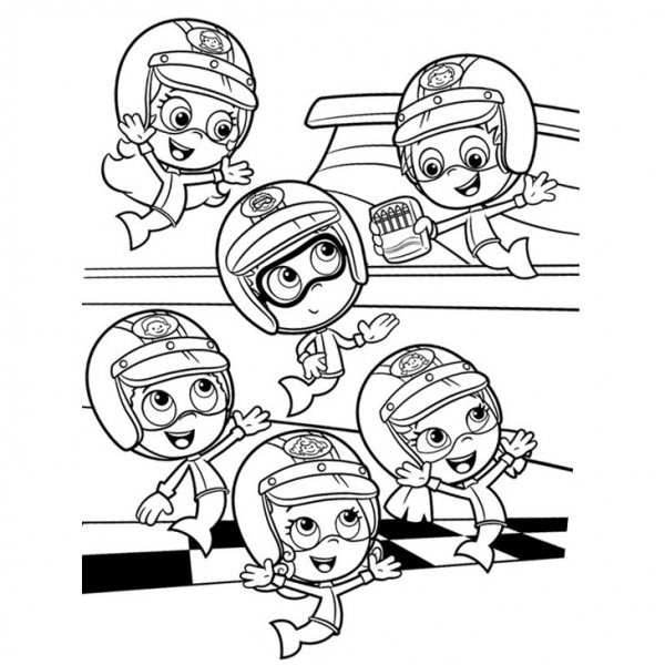 Bubble Guppies Coloring Pages Characters Goby - Free Printable Coloring ...