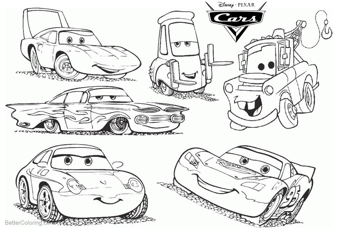Pixar Cars Coloring Pages