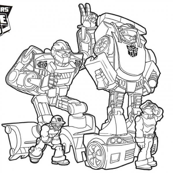 Transformers Rescue Bots Coloring Pages Heatwave - Free Printable