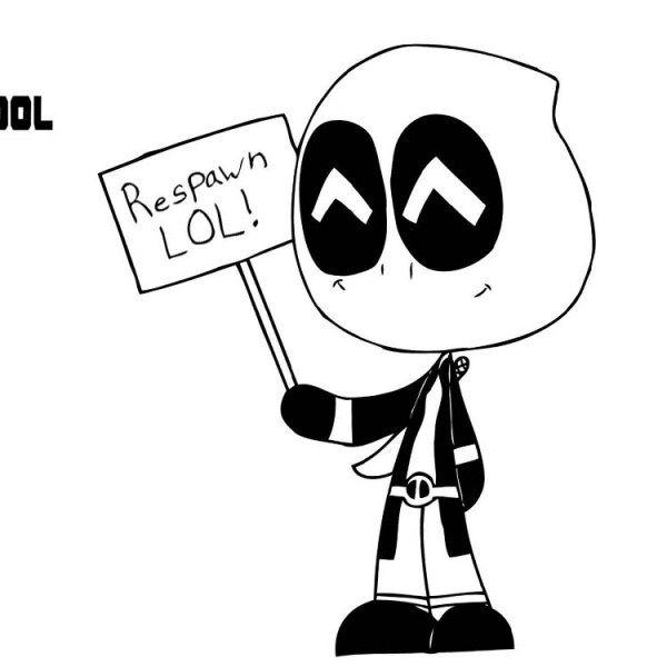 Baby Deadpool Coloring Pages - Free Printable Coloring Pages