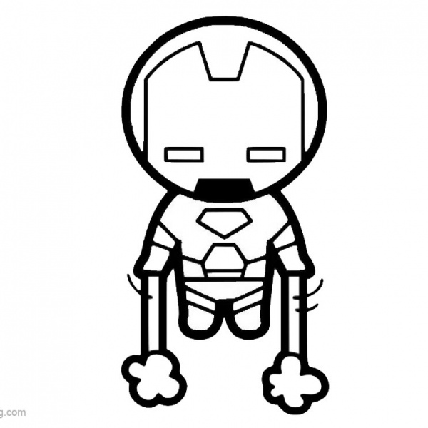 Chibi Iron Man Coloring Pages MINI MK VI by b-danerous - Free Printable ...