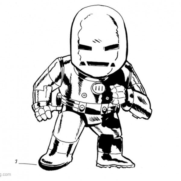 Chibi Iron Man Coloring Pages MINI MK VI by b-danerous - Free Printable ...