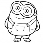 Chibi Minion Coloring Pages