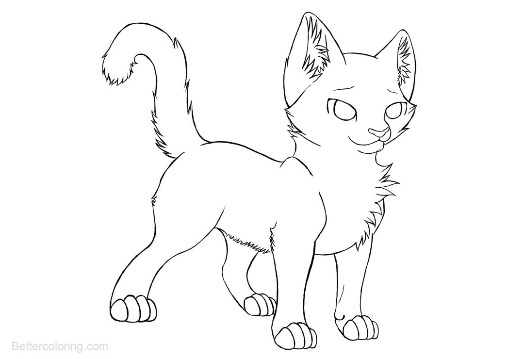 Free Chibi Warrior Cats Coloring Pages printable