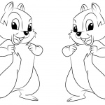 Chip and Dale Coloring Pages