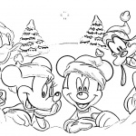 Christmas Disney Coloring Pages