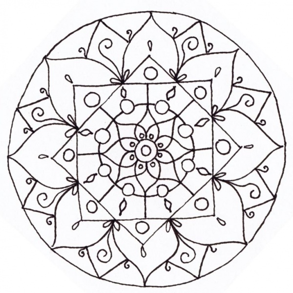 Christmas Mandala Coloring Pages - Free Printable Coloring Pages