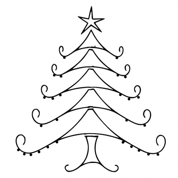 Christmas Tree Coloring Pages - Free Printable Coloring Pages