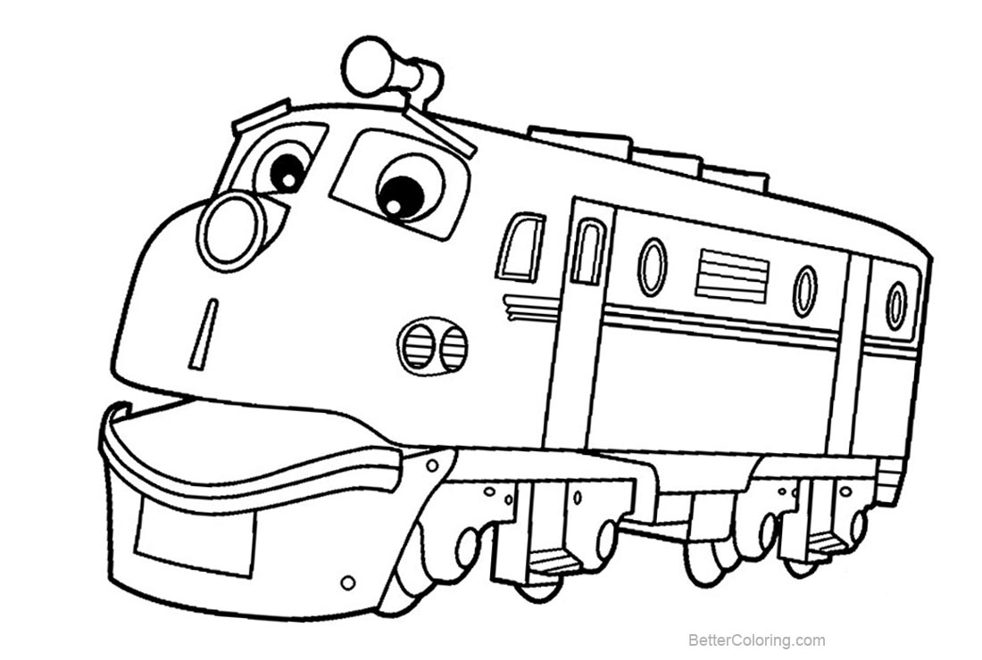 Download Chuggington Coloring Pages Brewster Train Wilson Koko Speedy - Free Printable Coloring Pages