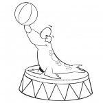 Circus Coloring Pages Line Art