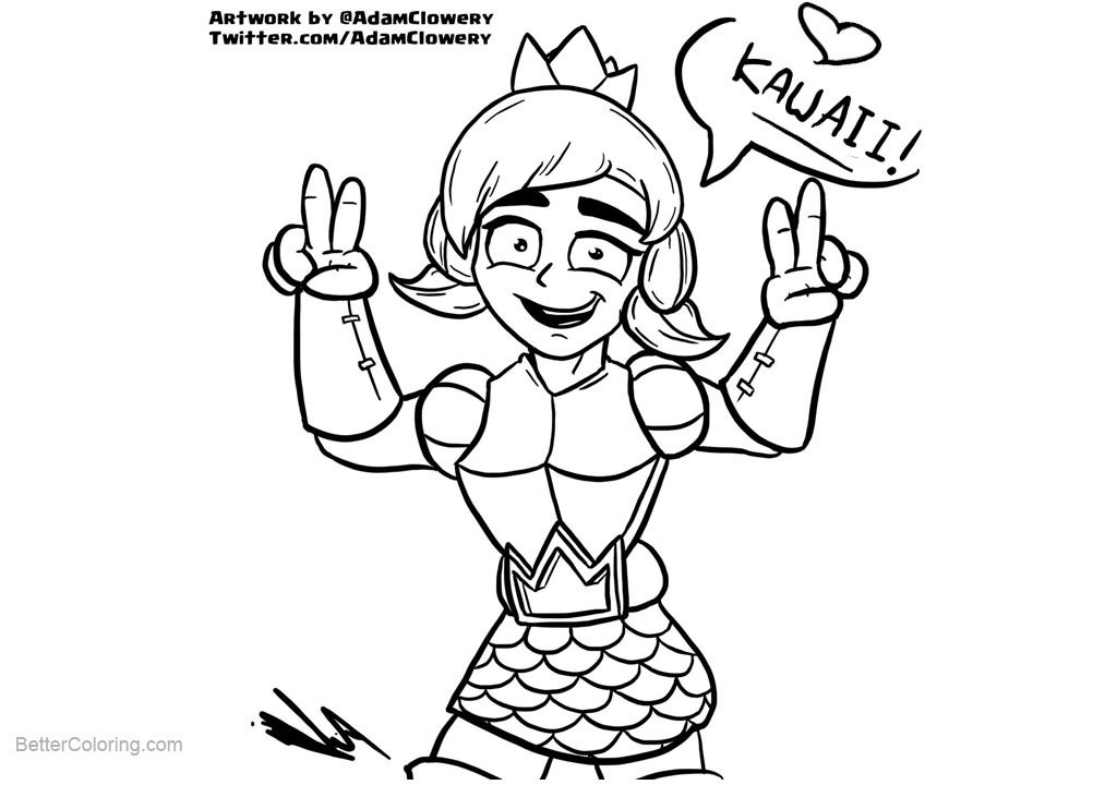 Free Clash Royale Coloring Pages Fanart printable