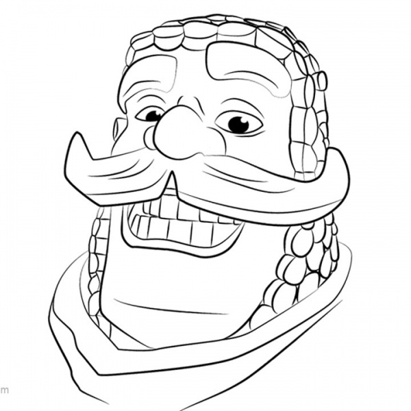 Simple Clash Royale Coloring Pages - Free Printable Coloring Pages
