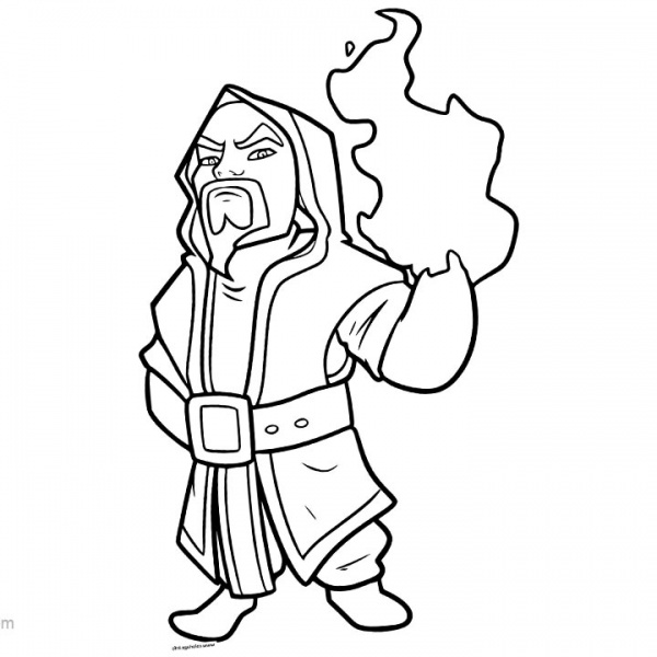 Angry King from Clash Royale Coloring Pages - Free Printable Coloring Pages