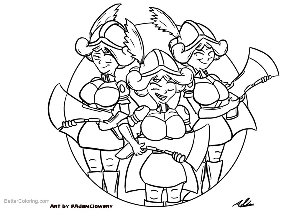 Free Clash Royale Coloring Pages Three Musketeers by adam clowery printable