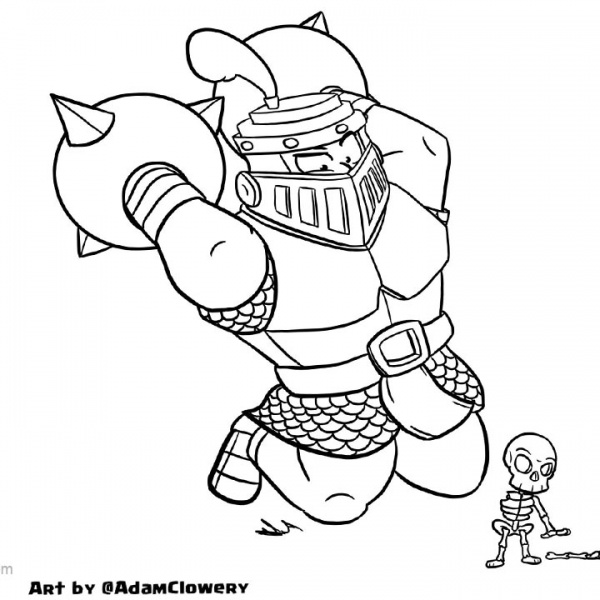 Clash Royale Coloring Pages Archer Queen and Princess - Free Printable