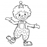 Clown Coloring Pages Clipart