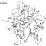 Code Lyoko Coloring Pages Characters Warriors