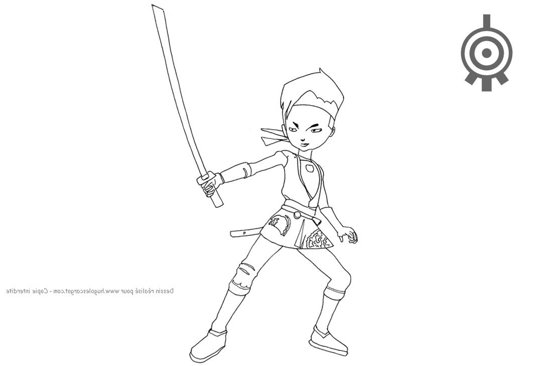 Code Lyoko Coloring Pages Ulrich Stern printable for free