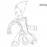 Code Lyoko Evolution Coloring Pages Odd Lineart by feareffectinferno