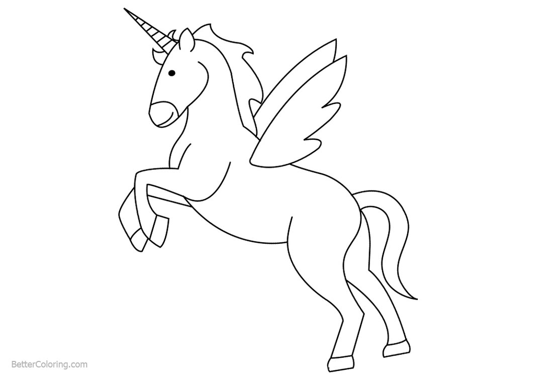 Coloring Pages of Unicorn printable for free