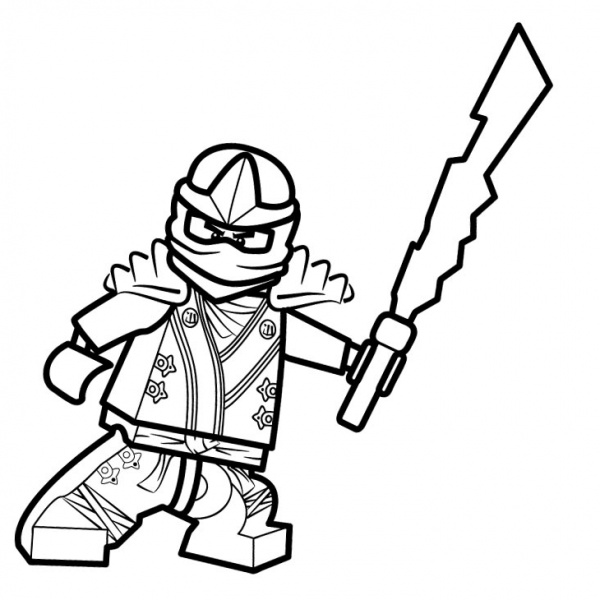 Nya from Lego Ninjago Coloring Pages - Free Printable Coloring Pages