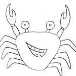 Crab Coloring Pages Line Drawing