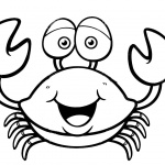 Crab Coloring Pages Lineart