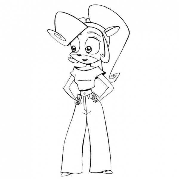 Coco Bandicoot Coloring Pages Coloring Pages