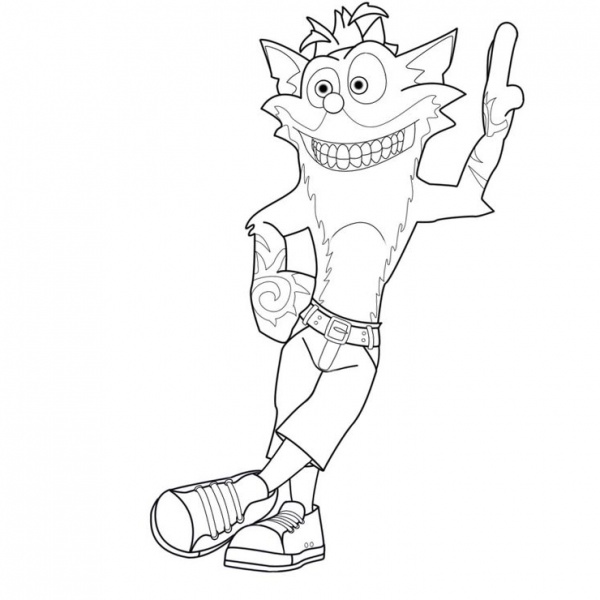 Crash Bandicoot Coco Coloring Pages - Free Printable Coloring Pages