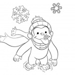 Curious George Coloring Pages Monkey