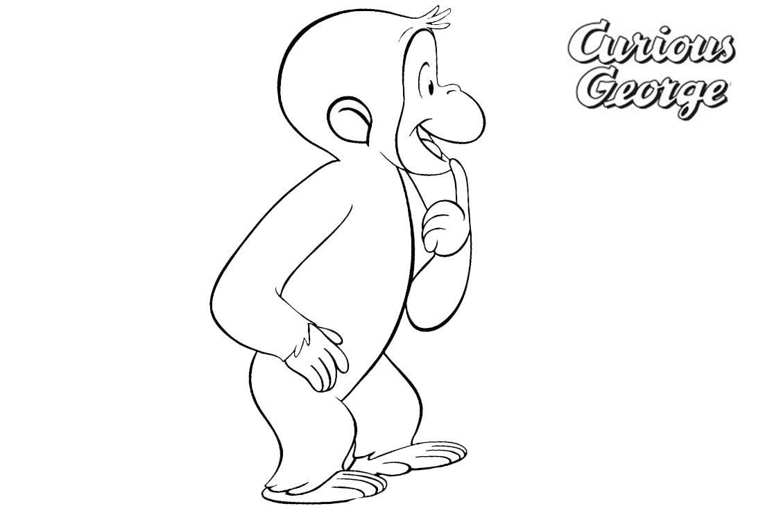 Curious George Coloring Pages See something printable for free