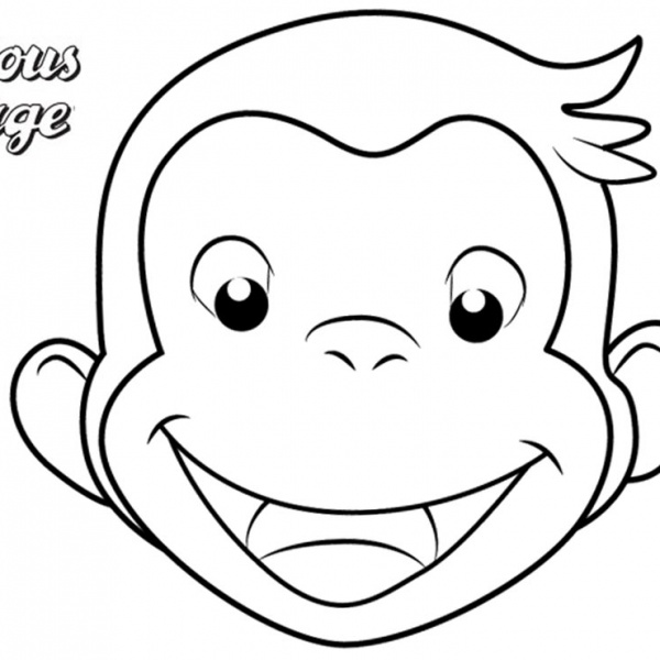 Curious George Coloring Pages Monkey Eating Banana - Free Printable ...
