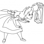 Cute Alice in Wonderland Coloring Pages