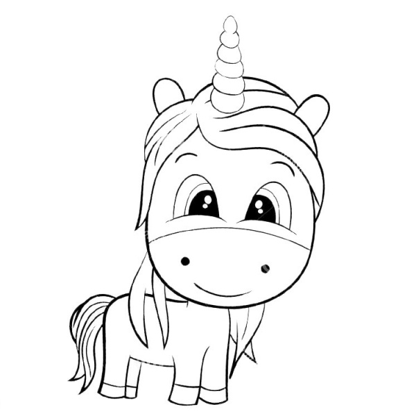 Unicorn Coloring Pages with Rainbow - Free Printable Coloring Pages