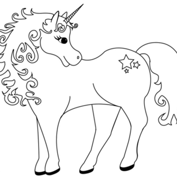 Unicorn Coloring Pages Line Art - Free Printable Coloring Pages