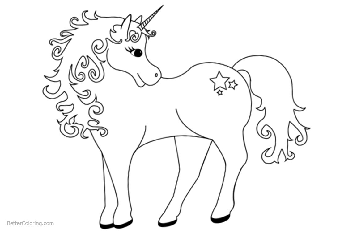 cute unicorn coloring pages  free printable coloring pages