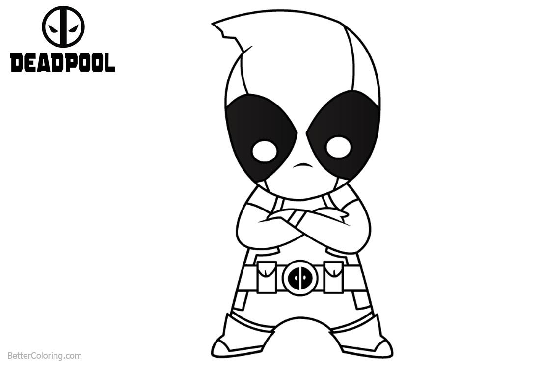 cute deadpool coloring pages cute deadpool coloring pages