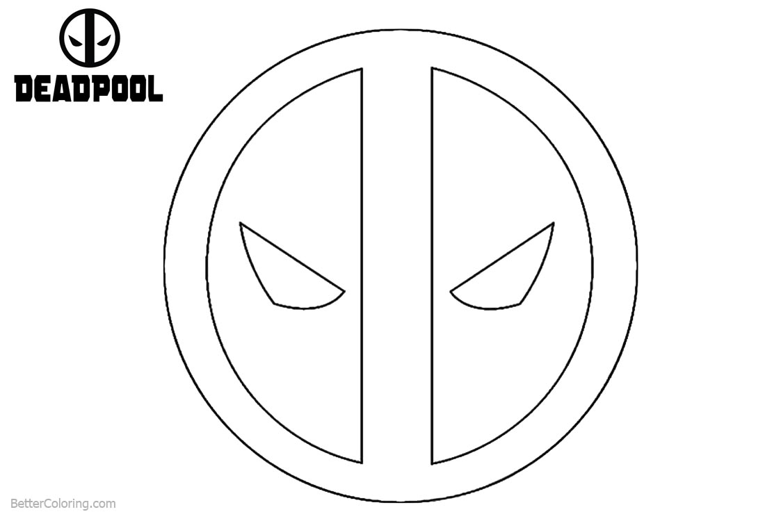 Deadpool Coloring Pages Logo Free Printable Coloring Pages