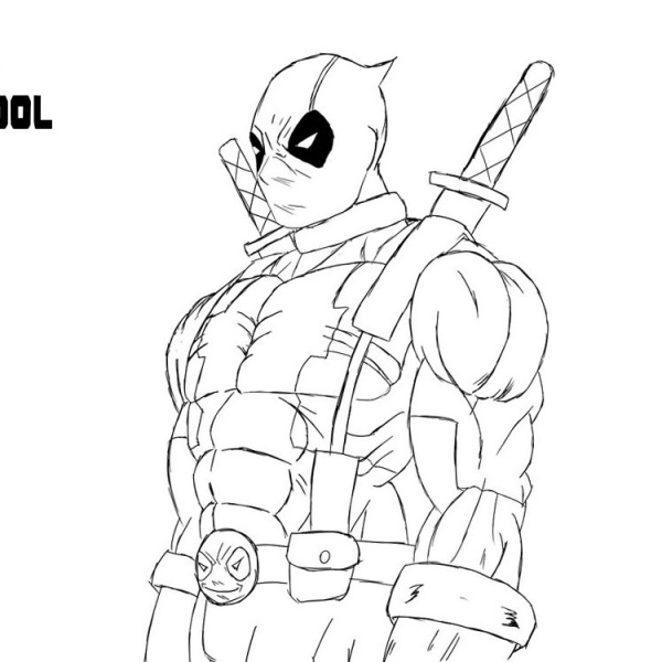 detailed deadpool coloring pages detailed deadpool coloring pages