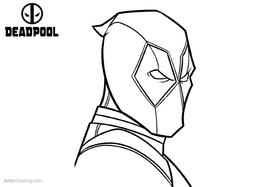 Deadpool Drawing Outline